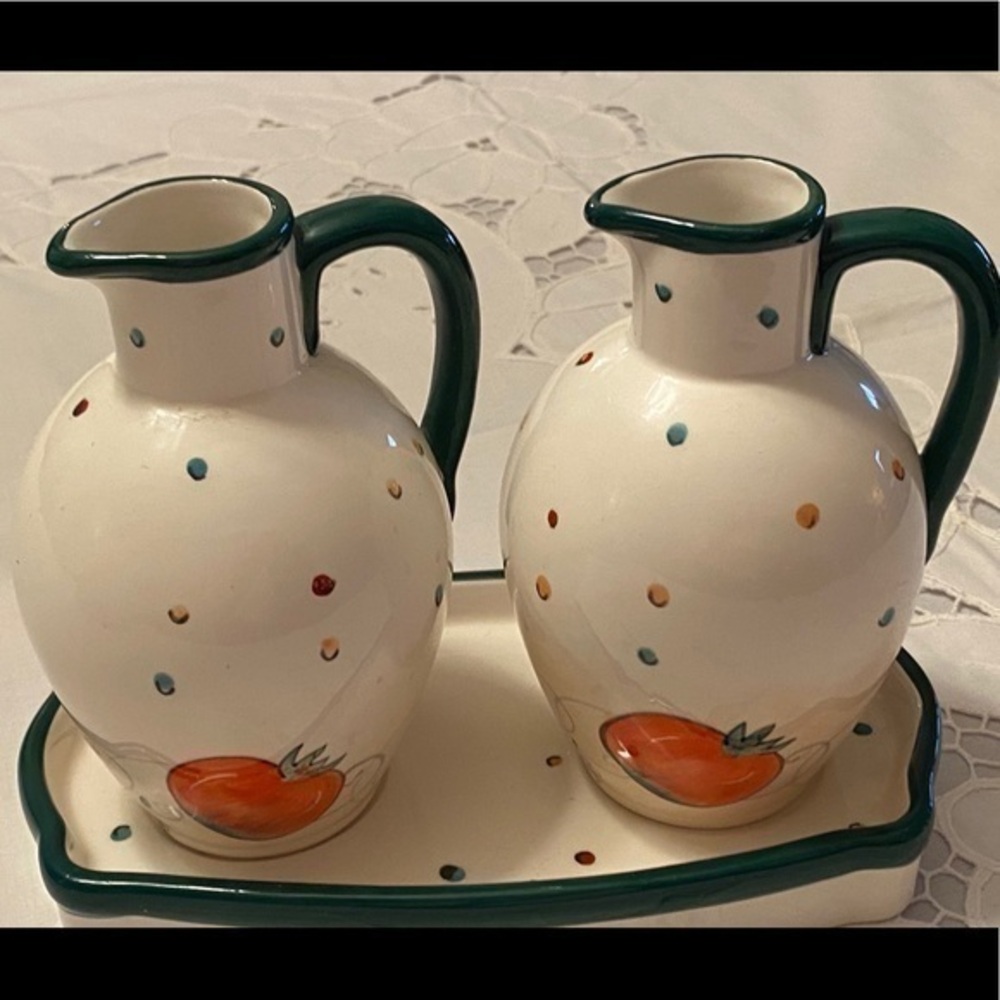 INSPIRADO BRAND CRUET SET WITH TRAY